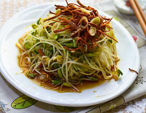 虫草花拌豆芽的制作指南