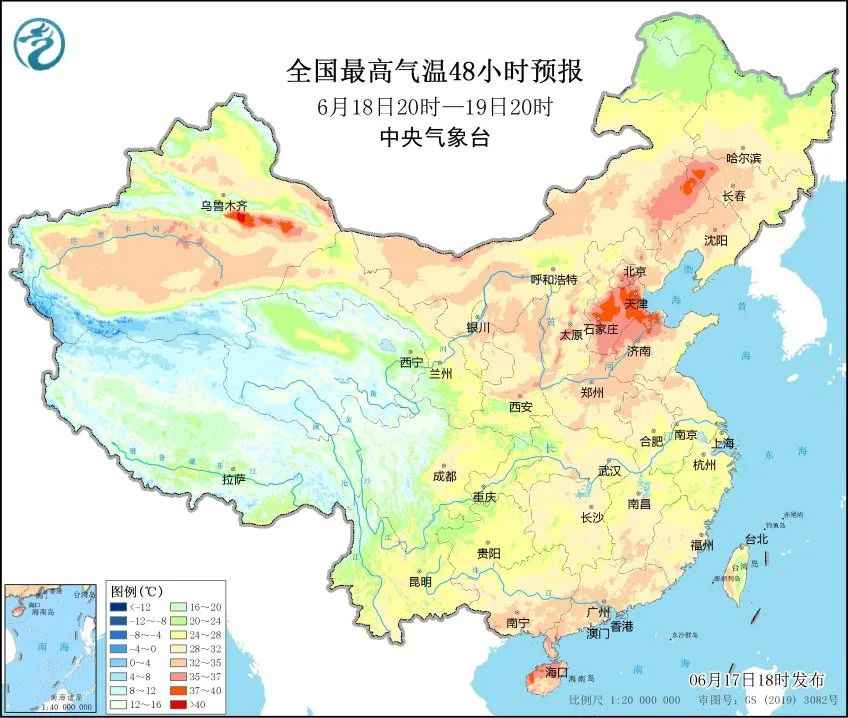 暴雨升级！五省面临大暴雨，北方40度高温再次扩大