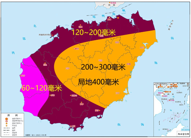 雨势猛烈！海南领跑全国降水榜，今天强降雨持续，局部地区仍有特大暴雨