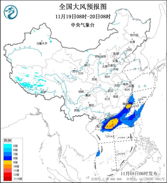 大风蓝色预警：西藏青海黑龙江等地部分地区阵风可达7至8级