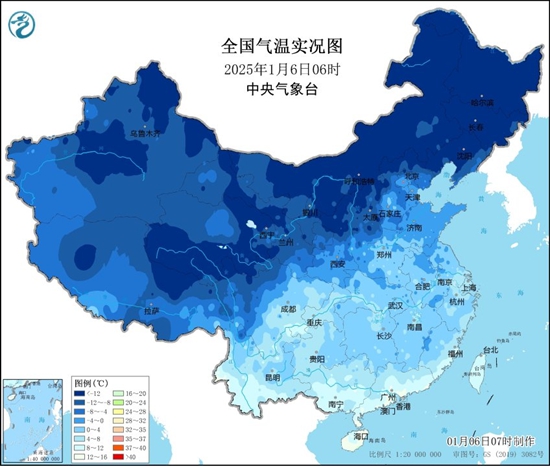 今早，黑龙江天寒地冻