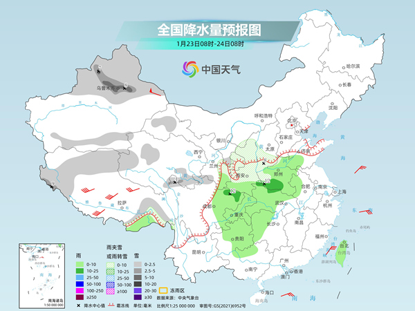 明起寒潮将制造大范围雨雪降温天气 西北华北黄淮等地需警惕强降雪