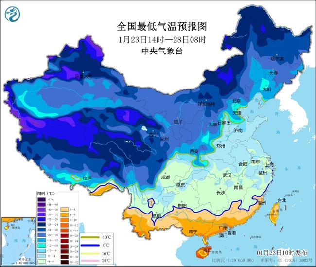 寒潮预警：北方多地降温可超14℃ 冰冻线将南压至江南南部等地
