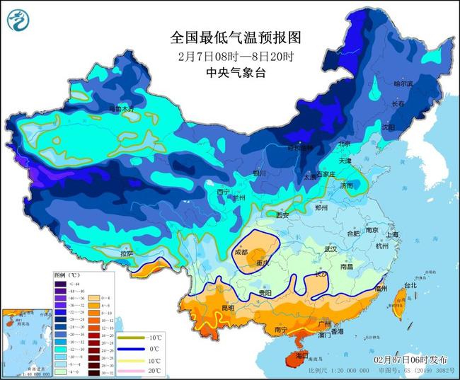 寒潮蓝色预警：黄淮江淮江南华南等地部分地区降温幅度可达10℃