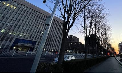 今晨，北京晨曦初露