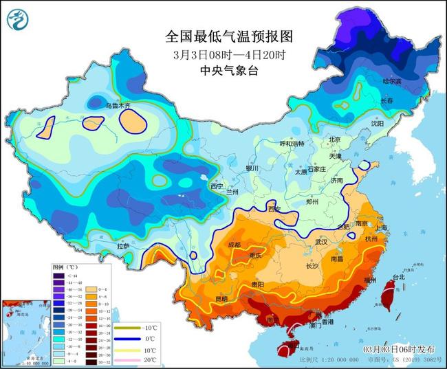 寒潮蓝色预警：江南部分地区降温幅度可达12℃以上