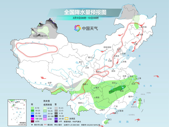南方阴雨模式难下线回温乏力 北方暖意持续升级或暖过江南