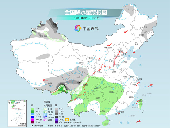 南方阴雨模式难下线回温乏力 北方暖意持续升级或暖过江南