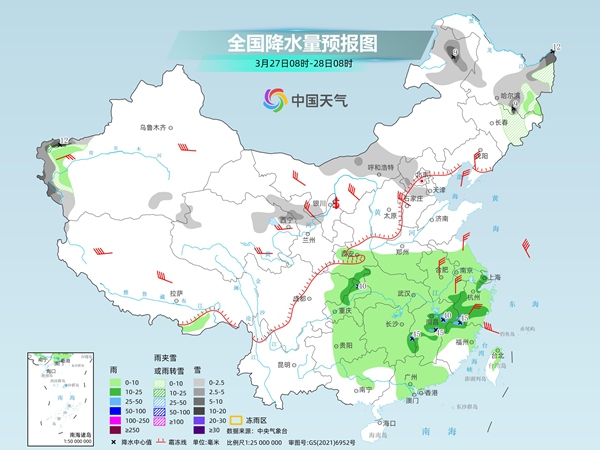 寒潮发威中东部即将进入核心降温时段 北方今明天仍有大范围沙尘