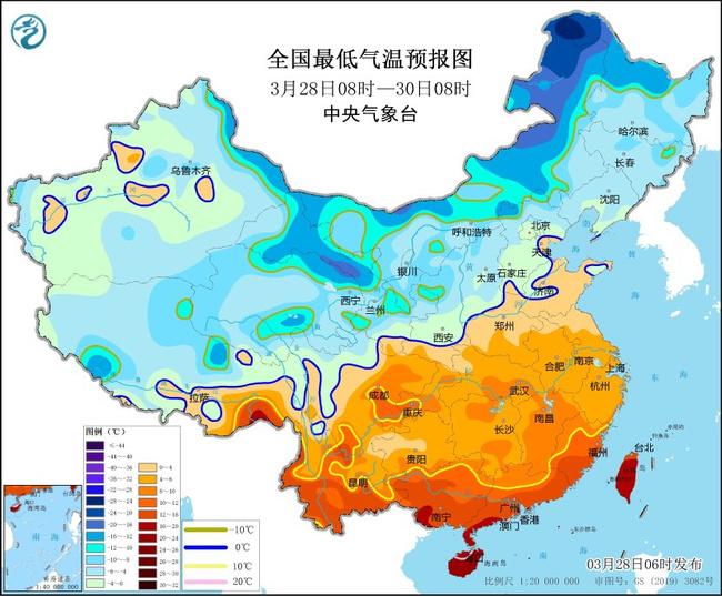 寒潮蓝色预警：江汉江南华南等地局地累计降温幅度可超18℃
