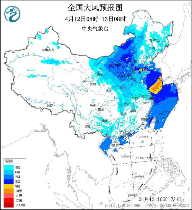 大风橙色预警：内蒙古山西河北北京等地局部阵风可达12至13级