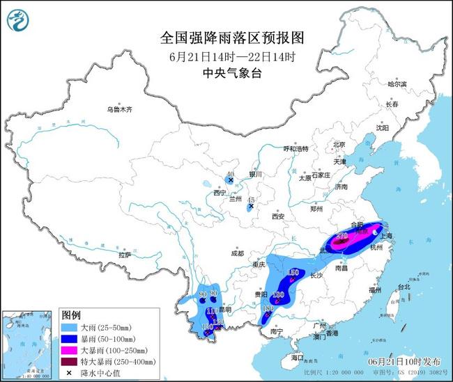 暴雨橙色预警！湖北安徽等地局部地区或现特大暴雨