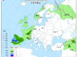 10月29日国外天气预报：欧洲部分地区有较强降雨