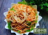 豆丝炒金针菇#新鲜从的做法