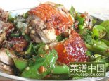 青椒烤鸭的做法