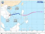 台风蓝色预警：双台风影响南海等海域 台湾南部有大到暴雨