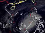 22号台风雷伊最新实时路径图消息2021 台风雷伊今晚移入南海有强风雨天气