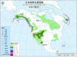 12月9日国外天气预报：北美洲西北部中部仍有强降雪