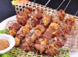 草原烤羊肉串