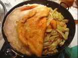 豆角烀饼